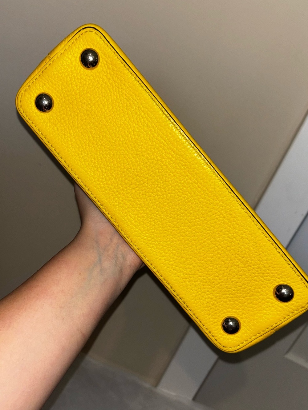 Louis Vuitton Bright Yellow Capucines Top Handle Satchel - Picture 12 of 16